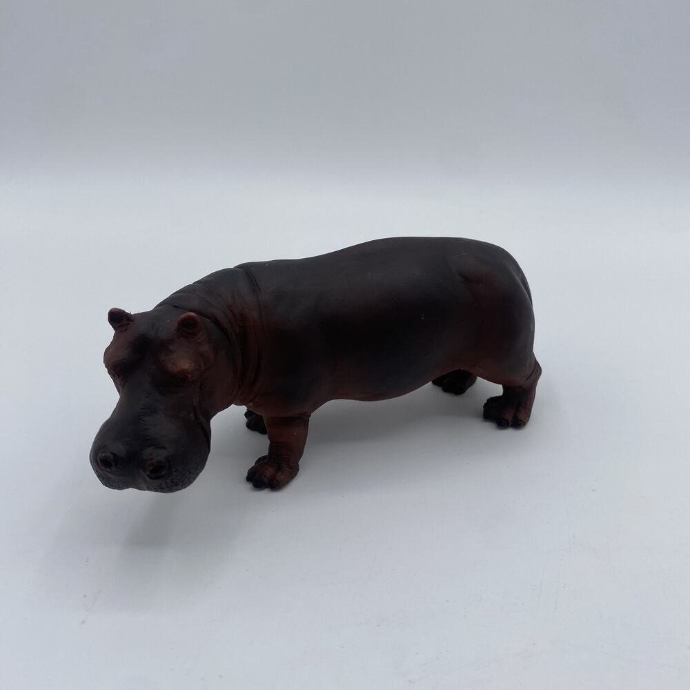 Safari Ltd Hippopotamus Animal Safari Jungle PVC 5.5" Figure Vintage 1996 Hippo